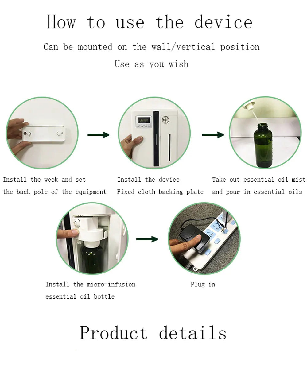 Wall-Mounted Scent Machine Aroma Diffuser