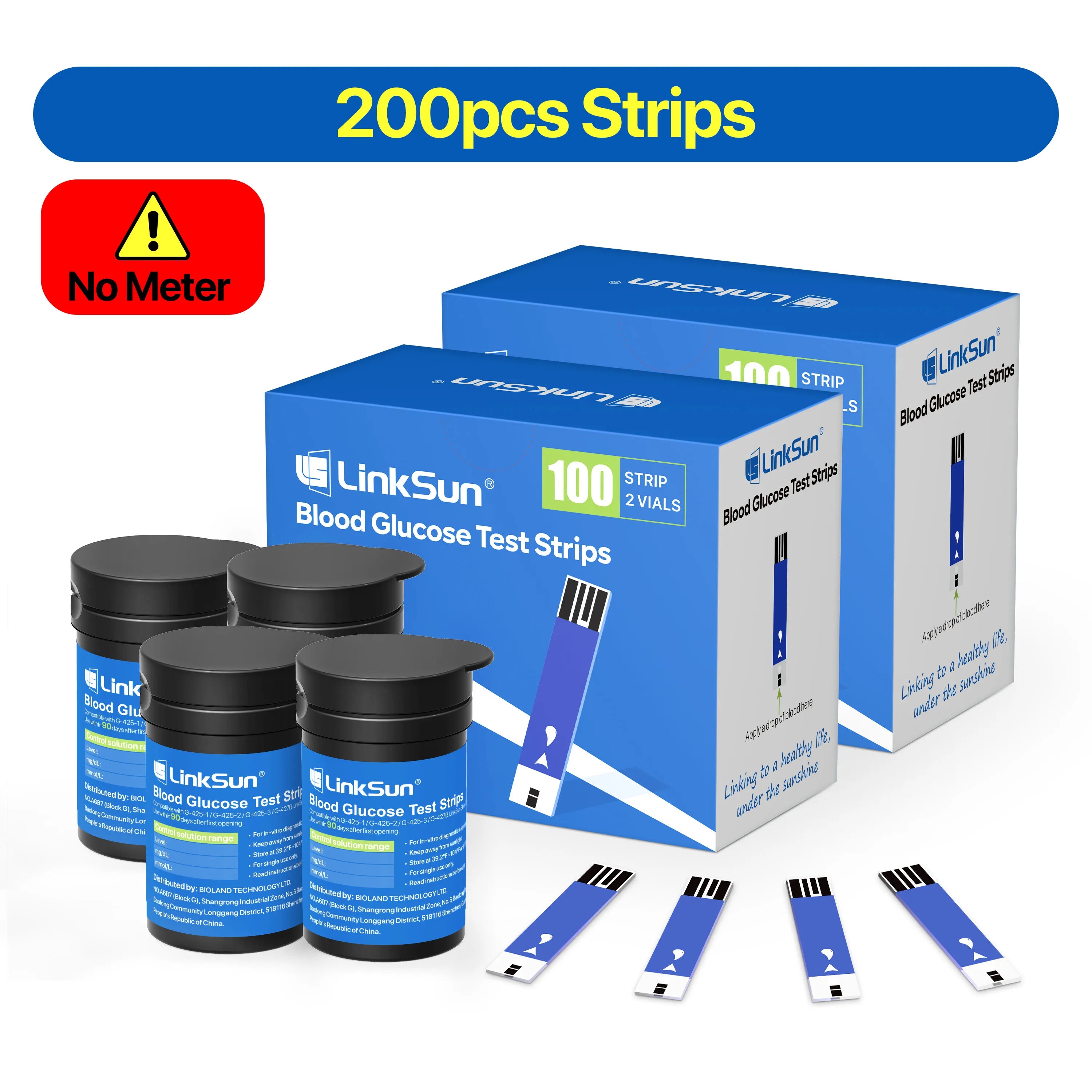 Linksun Blood Glucose Meter G-425-2 50/100 Test Strips