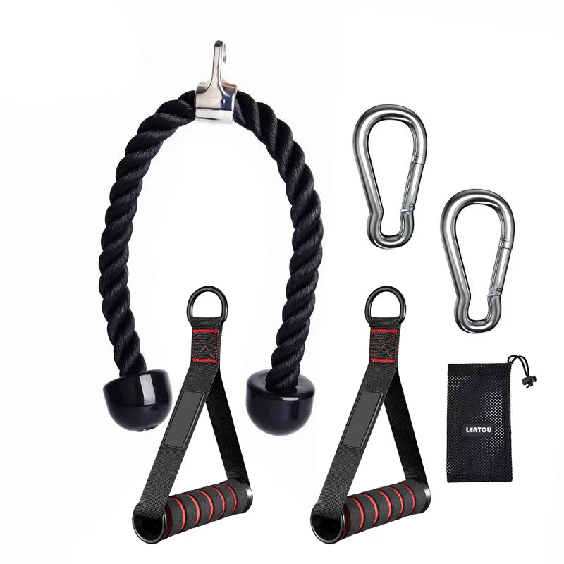 Tricep Pull Down Rope – Cable Machine Attachment