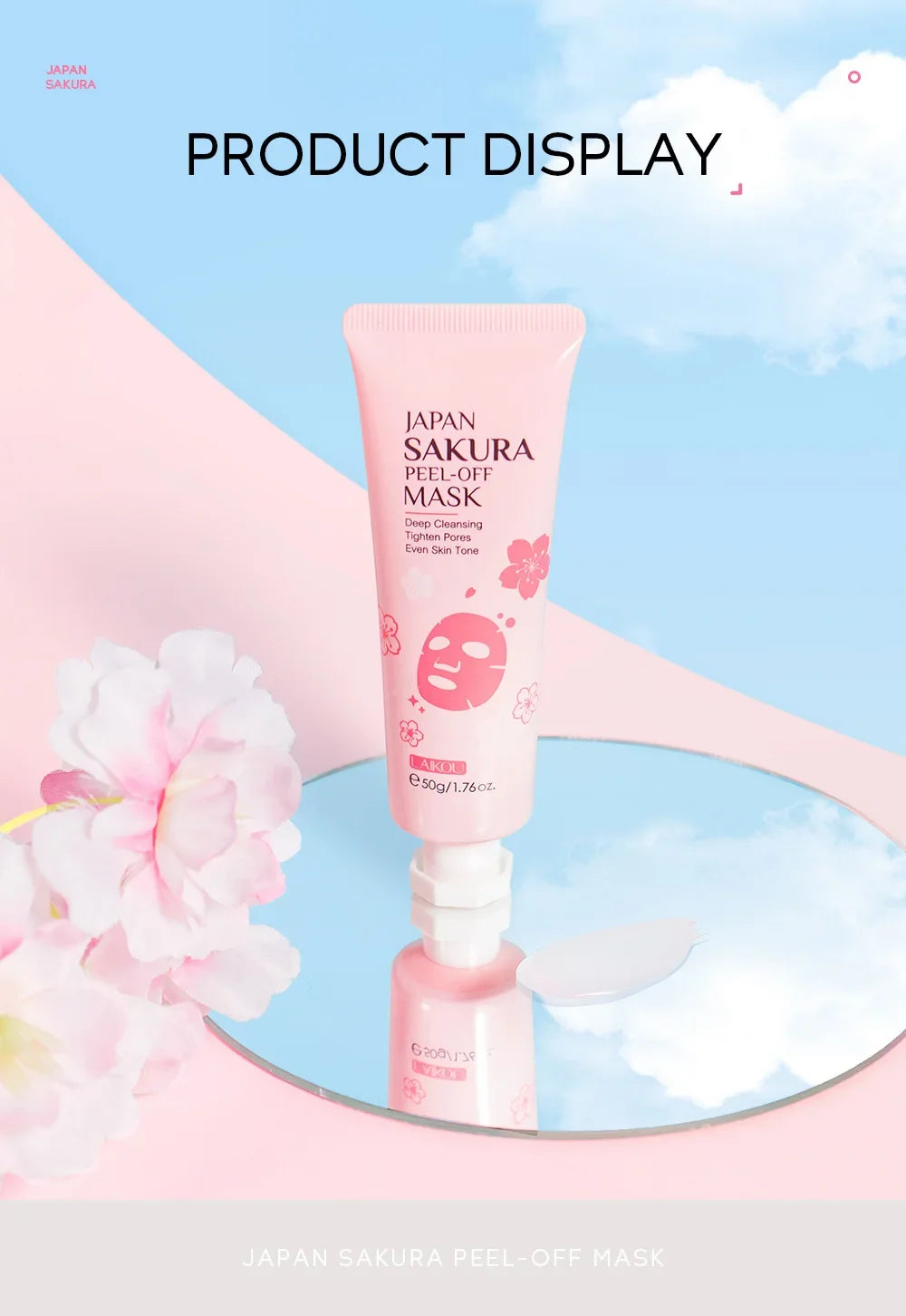 LAIKOU 24K Gold Sakura Peel-Off Face Mask