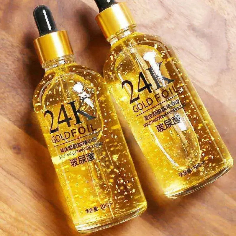 24K Gold Face Serum with Hyaluronic Acid & Nicotinamide