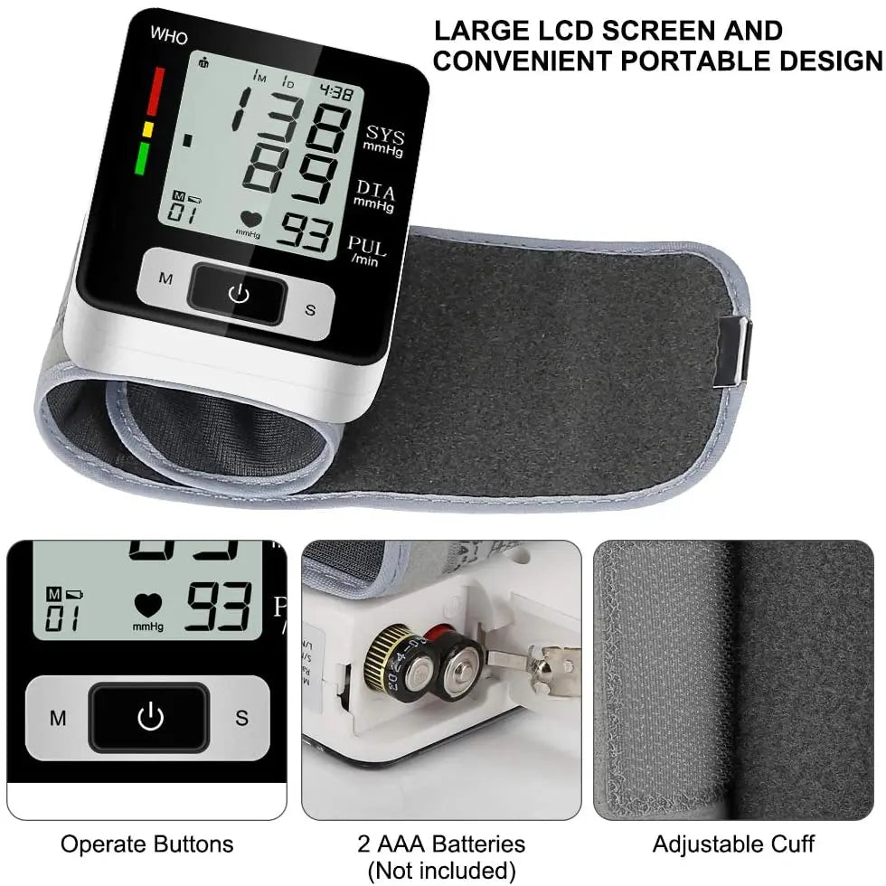 Digital Wrist Blood Pressure Monitor
