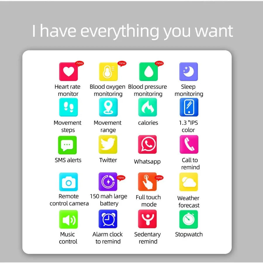 OXITEMP Smart Watch with Oximeter