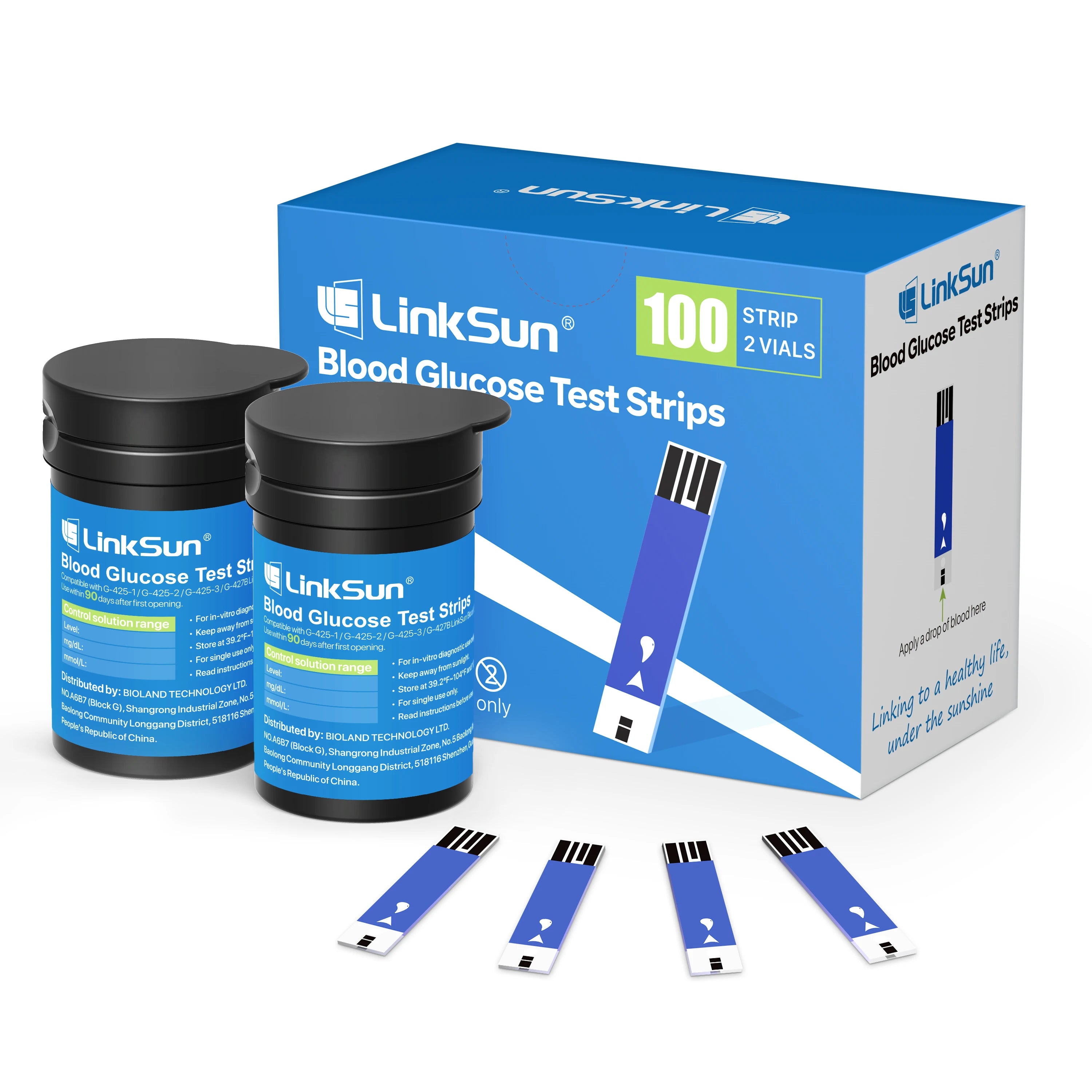 Linksun Blood Glucose Meter G-425-2 50/100 Test Strips