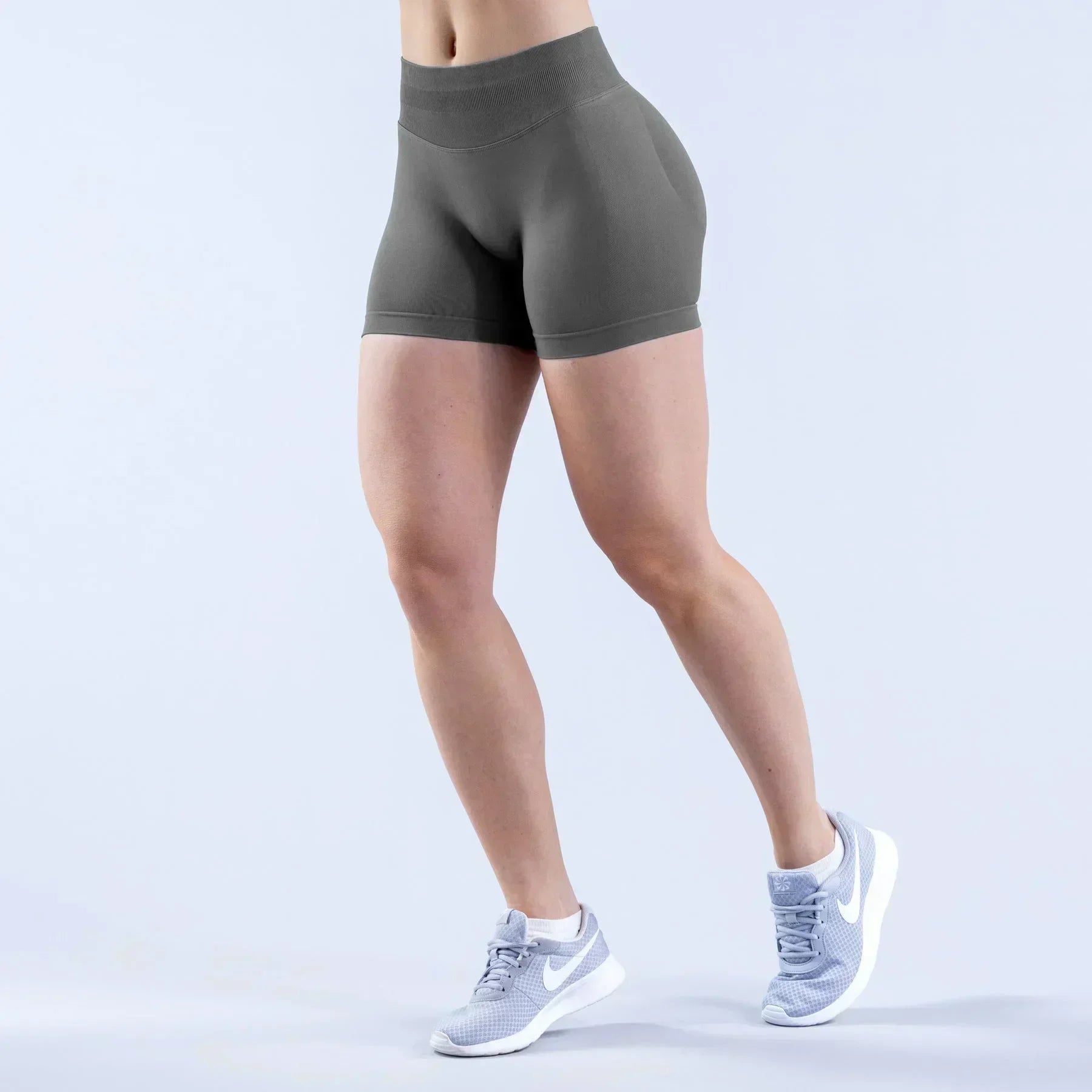 High-Waisted Yoga Shorts – Summer Fitness & Running Shorts
