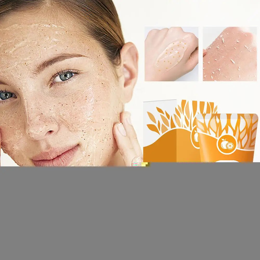 Orange Exfoliating Gel 50g – Gentle Facial & Body Scrub