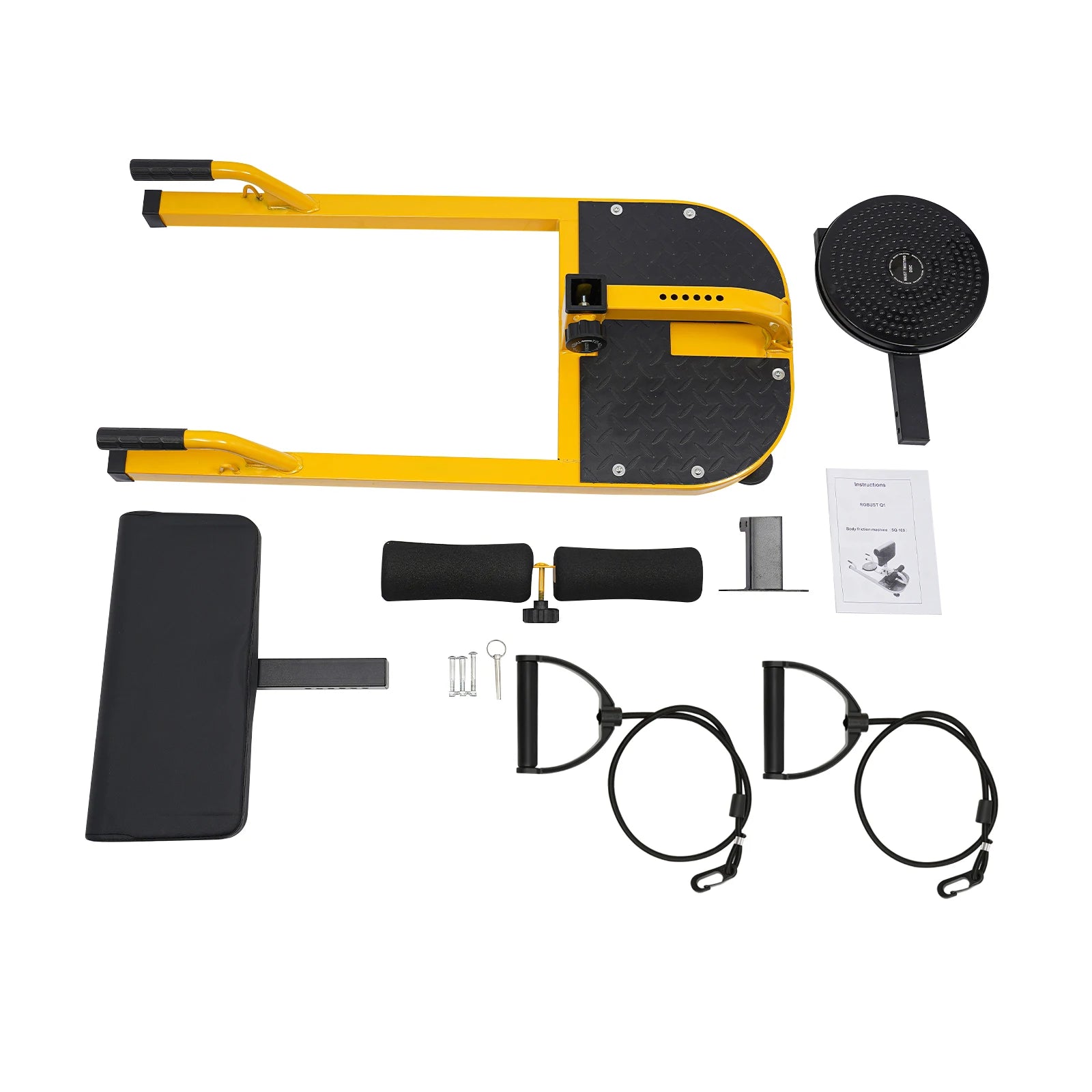 Deep Squat Machine: Adjustable Backrest and Leg Hook for All Fitness Levels, Built with High-Strength Steel for Stability