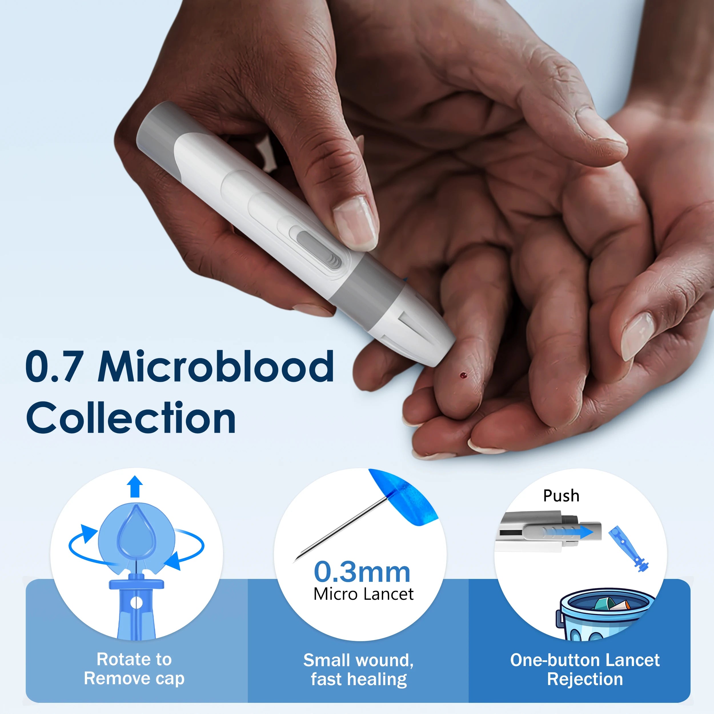 Linksun Blood Glucose Meter G-425-2 50/100 Test Strips