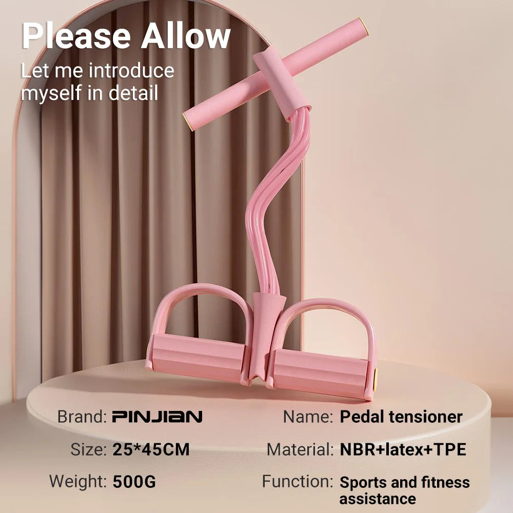 6-Tube Resistance Band with Pedal Puller