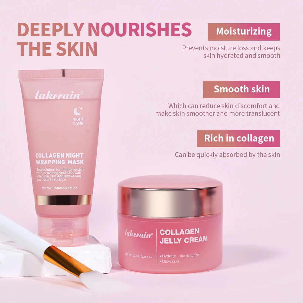 Collagen Jelly Cream – Hydrolyzed Collagen Overnight Facial Mask