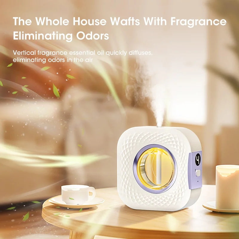 4-Speed Adjustable Digital Display Aromatherapy Diffuser Lavender Shangri-La Hilton Scent Deodorant for Bedroom Office Kitchen