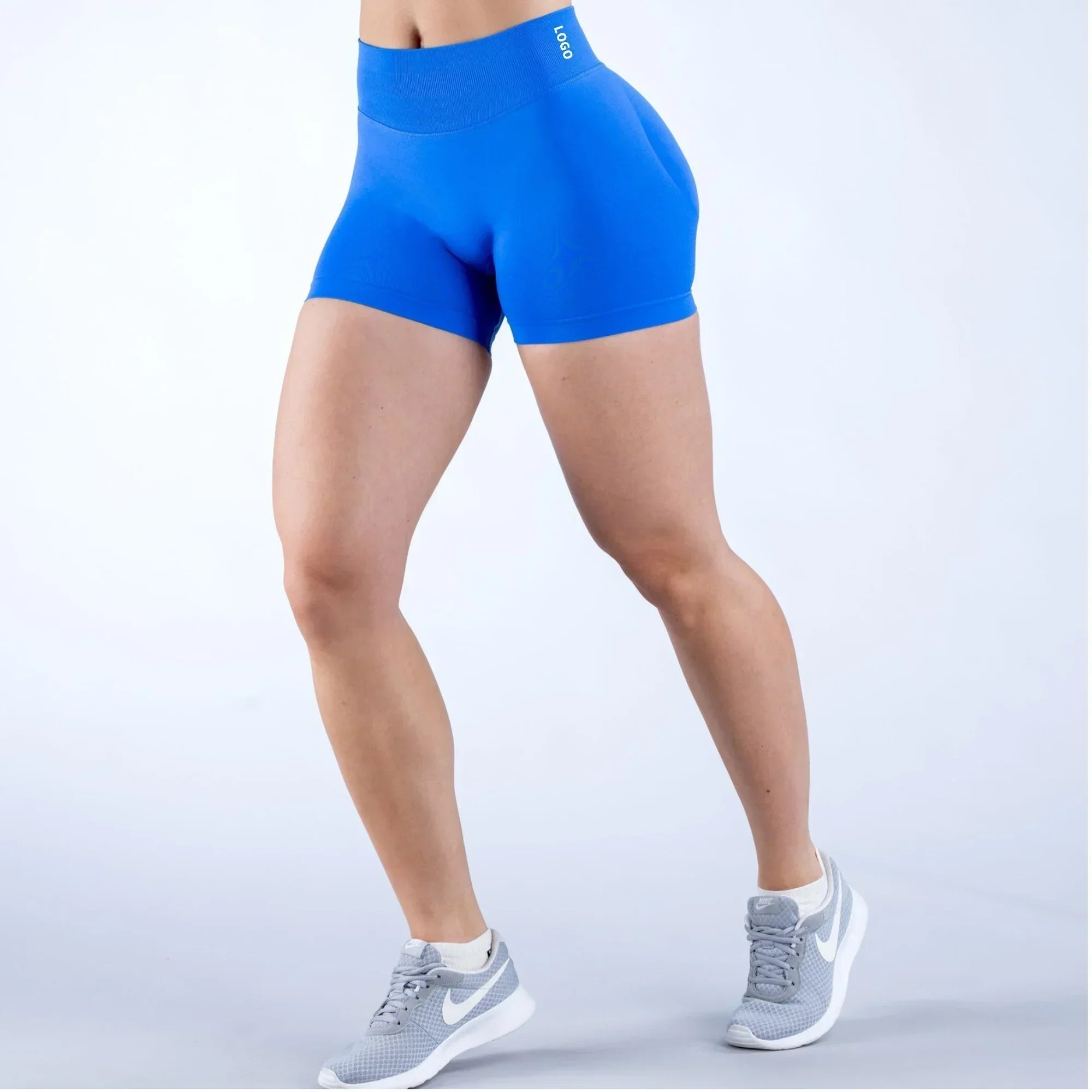 High-Waisted Yoga Shorts – Summer Fitness & Running Shorts