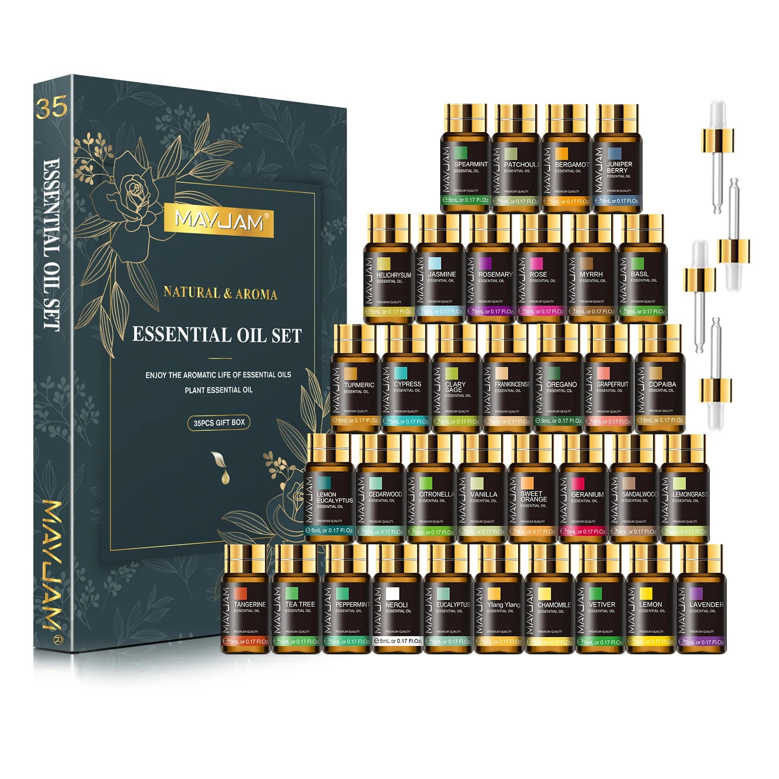 MAYJAM 35pcs Essential Oils Gift Set