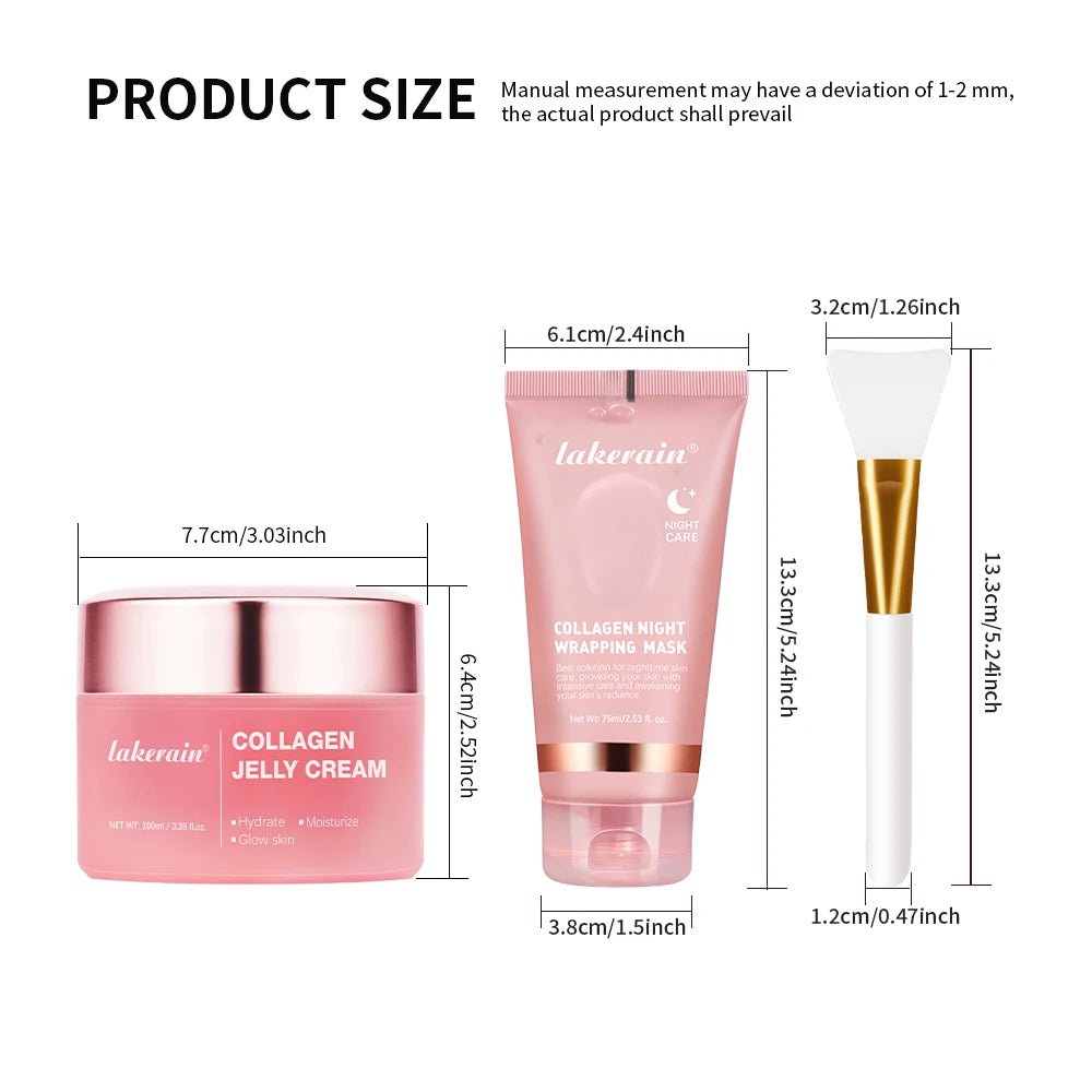 Collagen Jelly Cream – Hydrolyzed Collagen Overnight Facial Mask