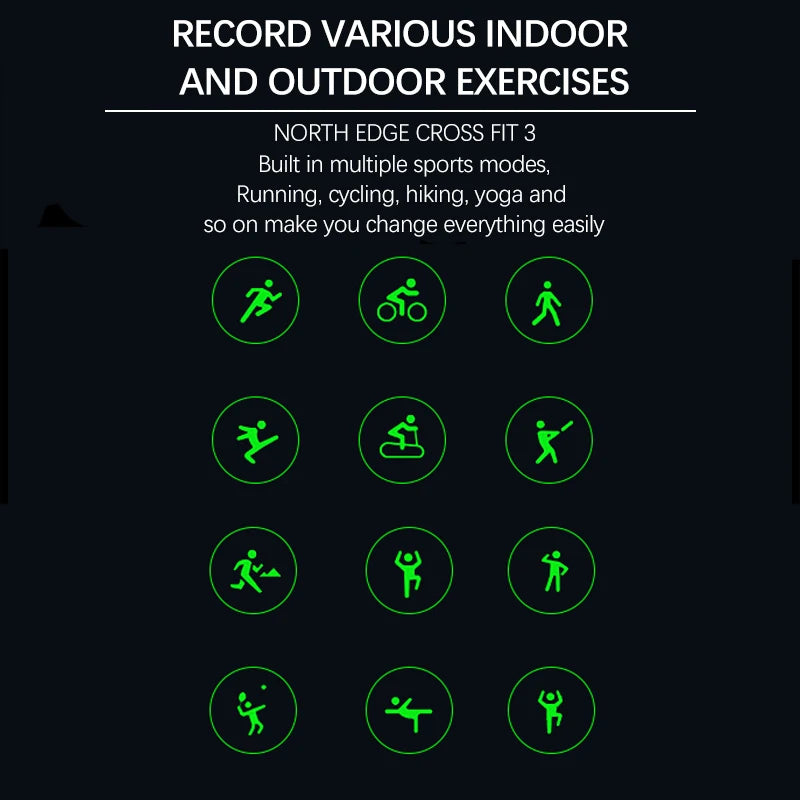 NORTH EDGE 2025 GPS Smart Watch for Men