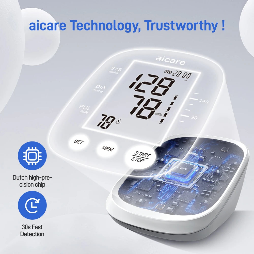AICARE Upper Arm Blood Pressure Monitor