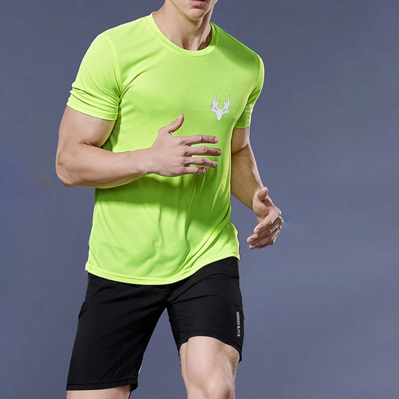 Men’s Running T-Shirt – Summer Sport Quick-Dry Gym