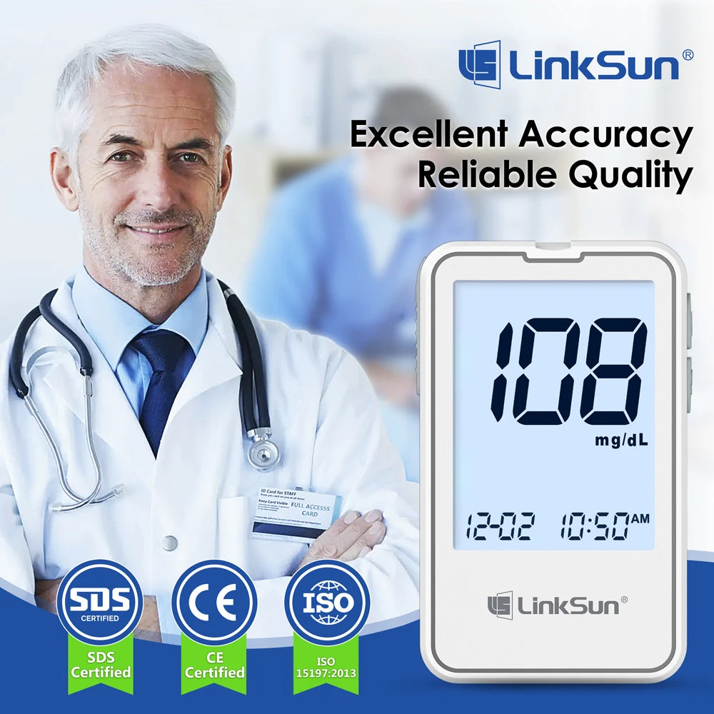 Linksun Blood Glucose Meter G-425-2 50/100 Test Strips
