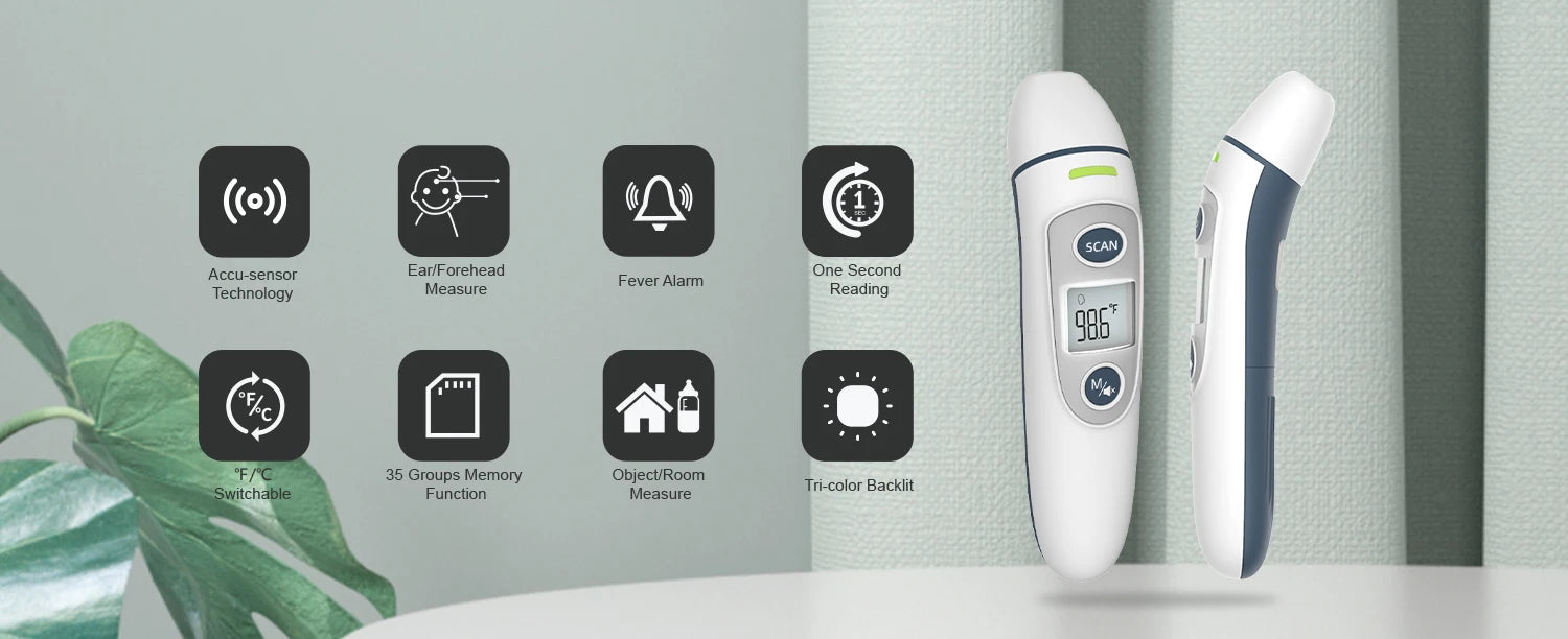 Kingclinic Digital Ear & Forehead Thermometer