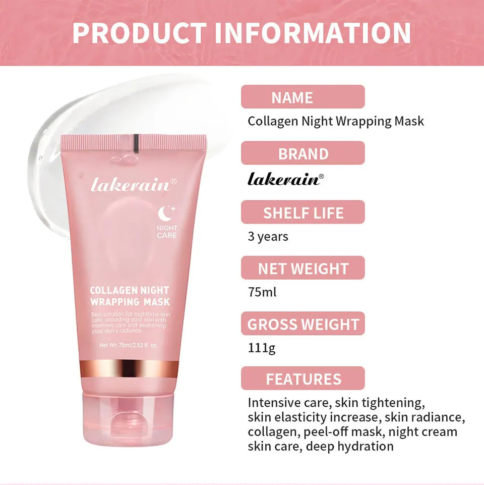 Collagen Jelly Cream – Hydrolyzed Collagen Overnight Facial Mask