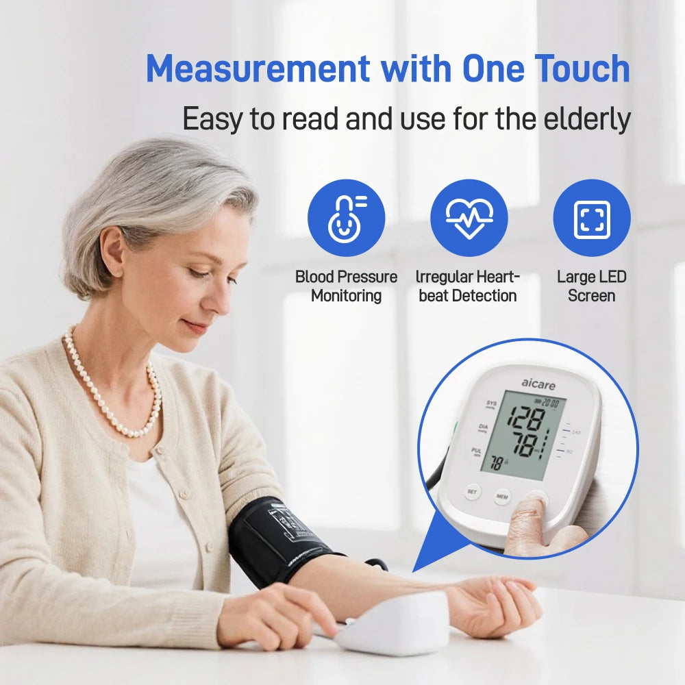 AICARE Upper Arm Blood Pressure Monitor