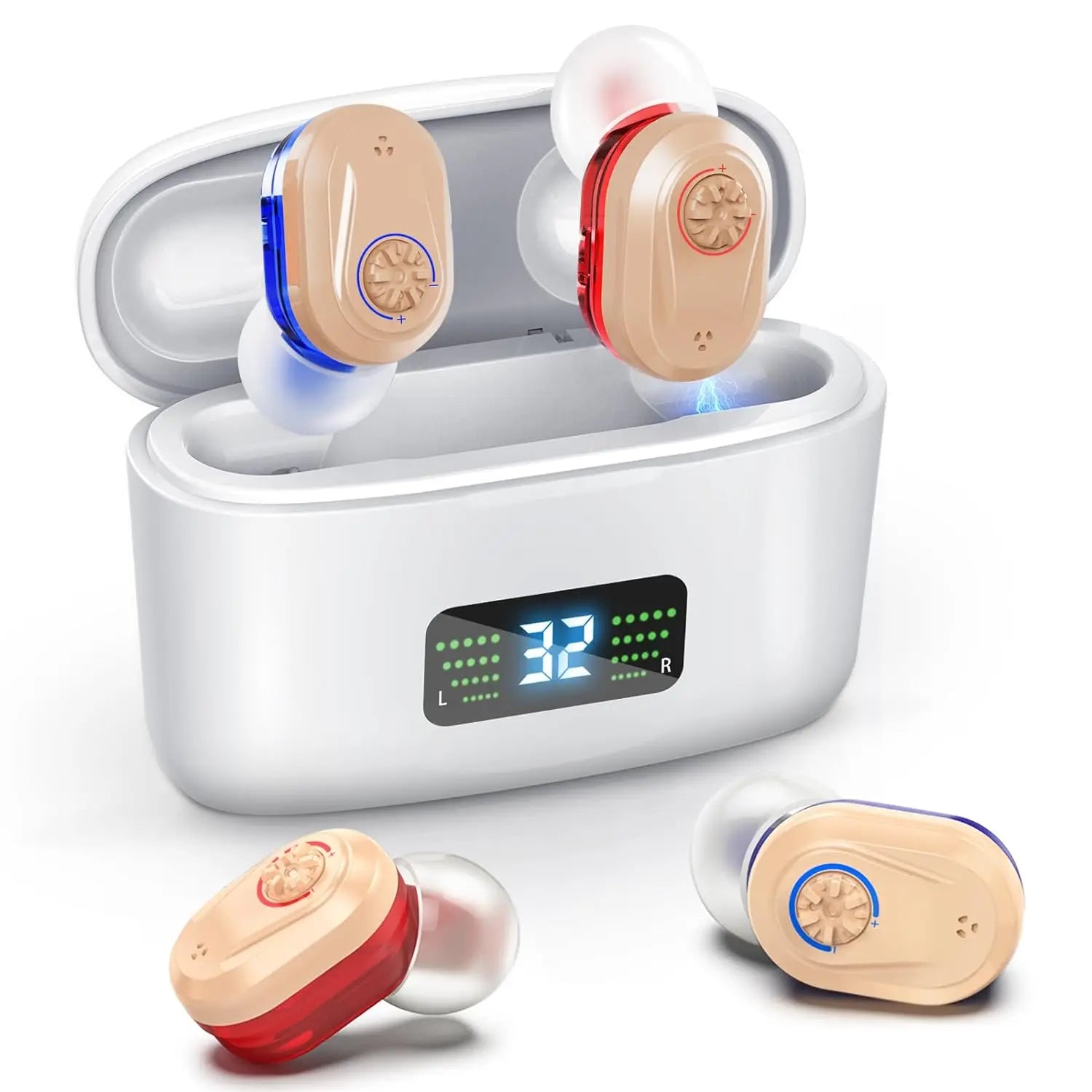 Wireless Mini Hearing Aid for Seniors with Noise-Cancelling