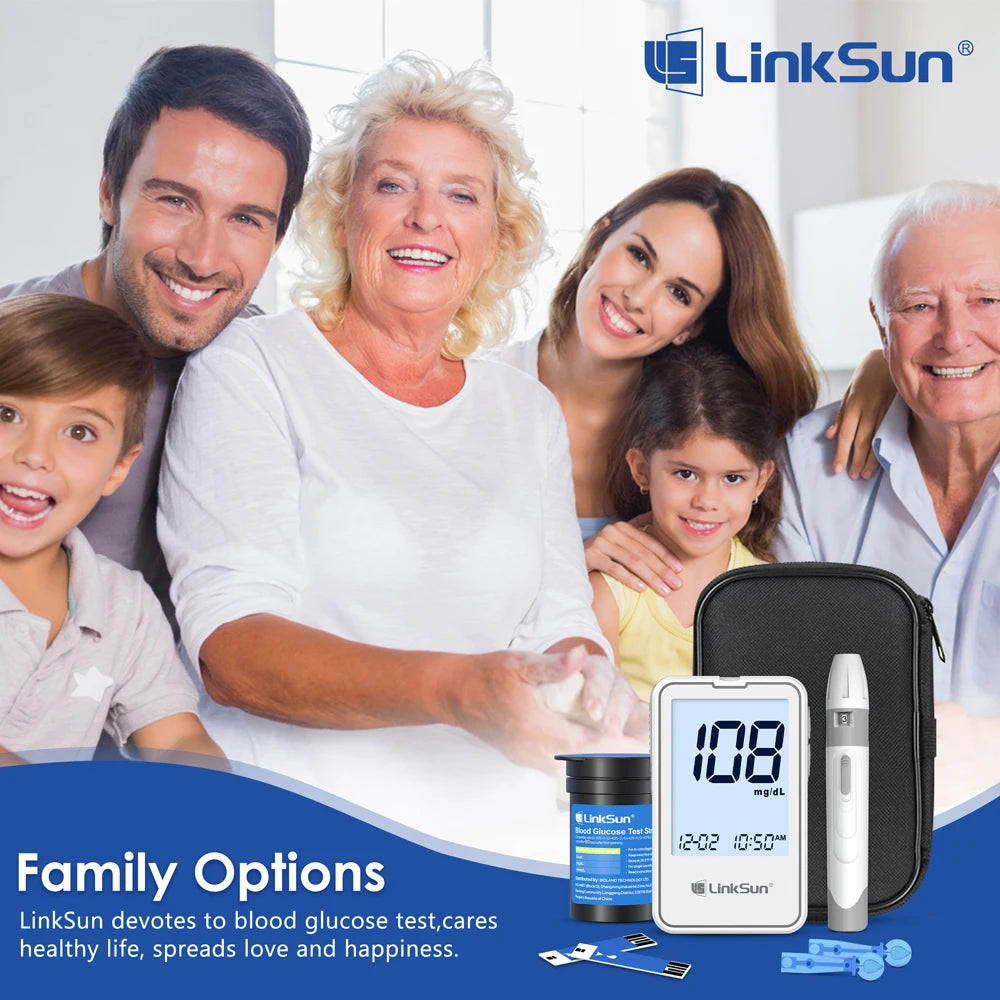 Linksun Blood Glucose Meter G-425-2 50/100 Test Strips