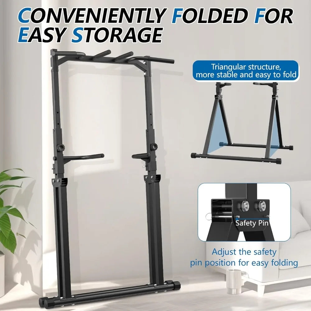 Pull Up Station Pull Up Bar for Home Gym Equipment Dip Station Power Tower Strength Training Fitness Equipment