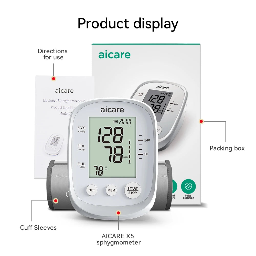 AICARE Upper Arm Blood Pressure Monitor