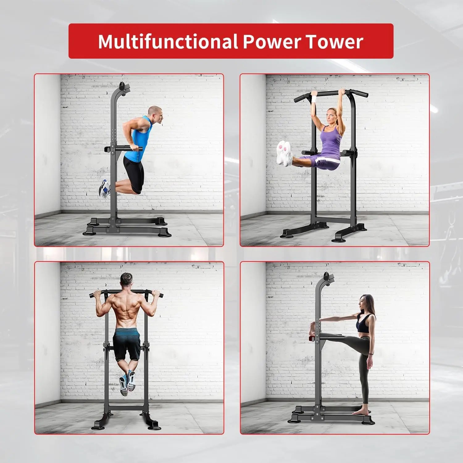 Power Tower Pull-Up & Dip Station