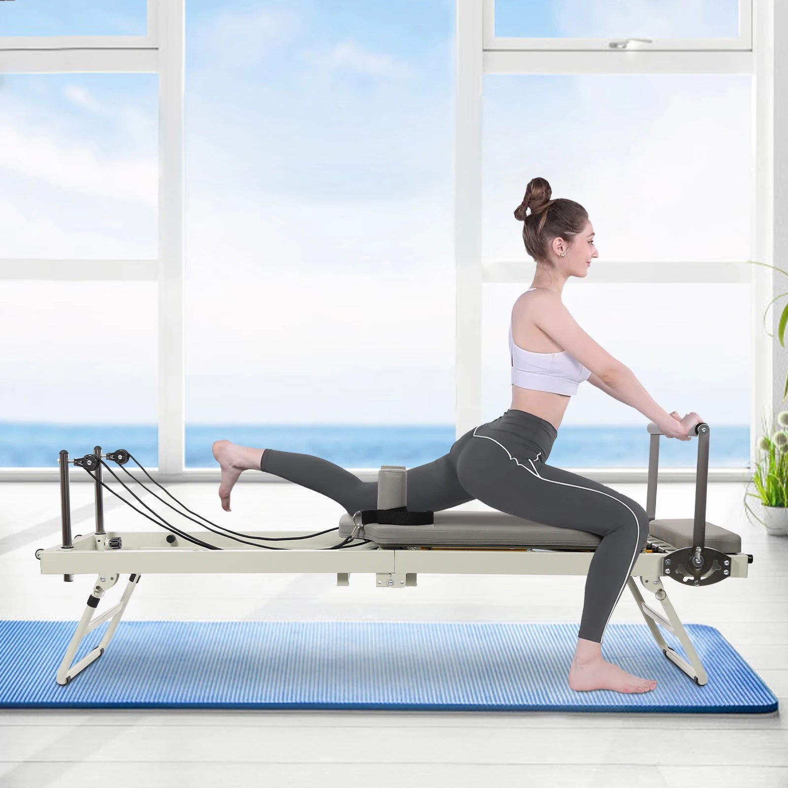Foldable Steel Pilates Reformer Machine