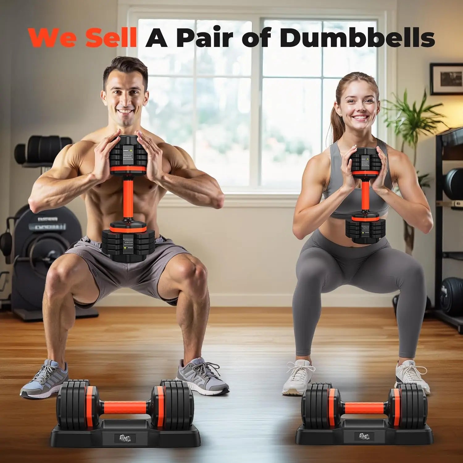 Adjustable Dumbbell Set 25LB