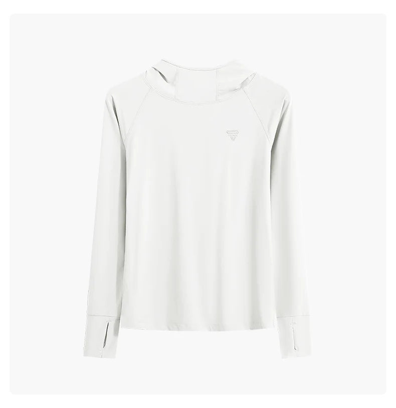 DRUR Women’s Long Sleeve Hooded Yoga Shirt