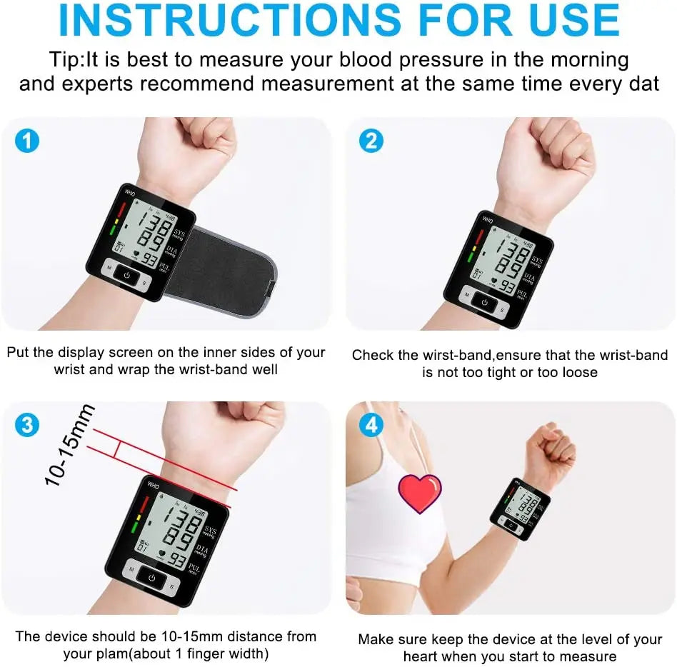 Digital Wrist Blood Pressure Monitor