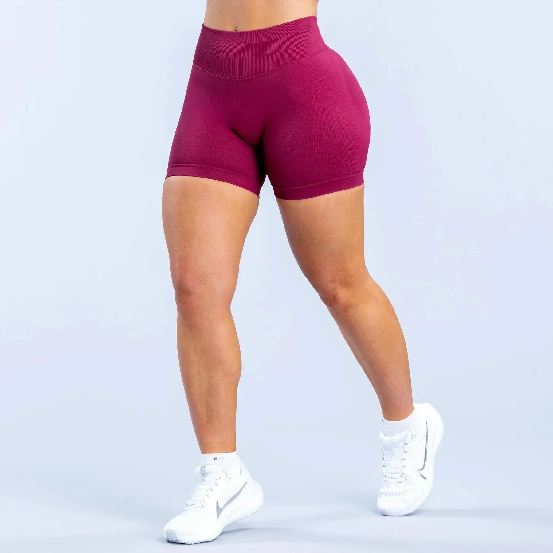 High-Waisted Yoga Shorts – Summer Fitness & Running Shorts