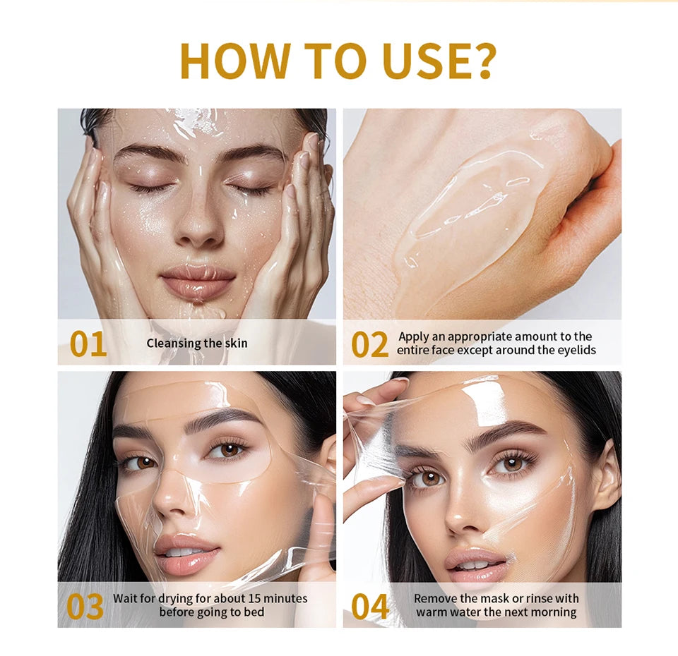 Collagen Jelly Cream – Hydrolyzed Collagen Overnight Facial Mask